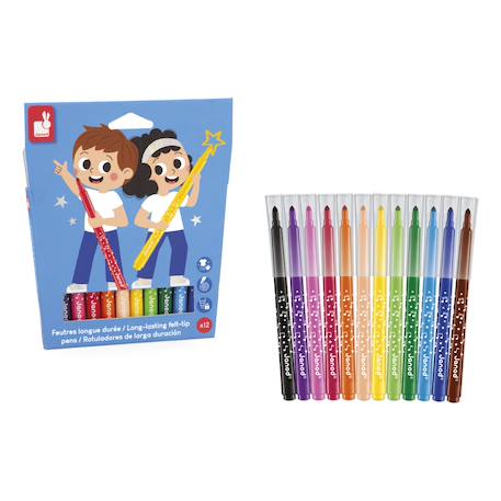 Feutres longue durée x12 - colo MULTICOLORE 3 - vertbaudet enfant 