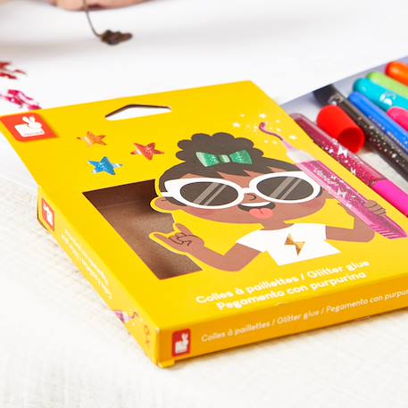 Colle à paillettes x9 - colo MULTICOLORE 6 - vertbaudet enfant 
