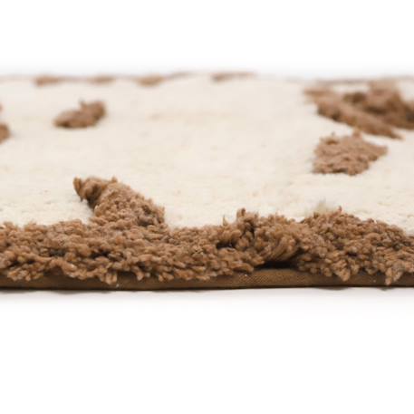 Tapis chambre enfant coton lavable petit chat little charlie Ecru et caramel 5 - vertbaudet enfant 