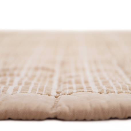 Couverture enfant réversible coton lavé anna Caramel+Sable+Terracotta 18 - vertbaudet enfant 