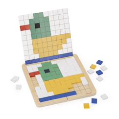 Jouet-Jeu pédagogique, mosaïque symétrie et codage