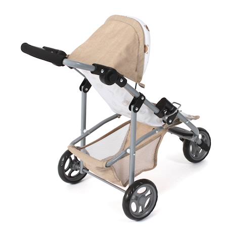 Petite poussette de jogging lola pour poupées beige avec oursons Beige 3 - vertbaudet enfant 