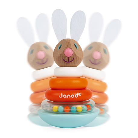 Empilable culbuto lapin janod Multicolore 4 - vertbaudet enfant 
