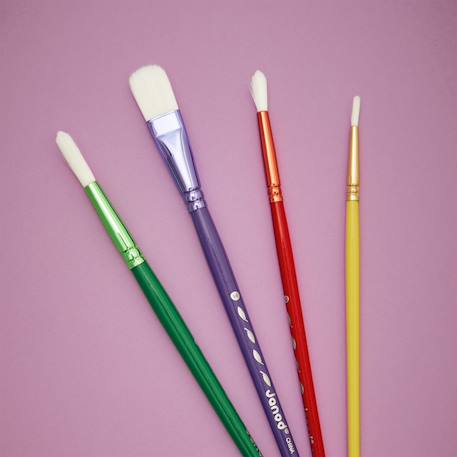 4 pinceaux synthétiques - colo MULTICOLORE 1 - vertbaudet enfant 