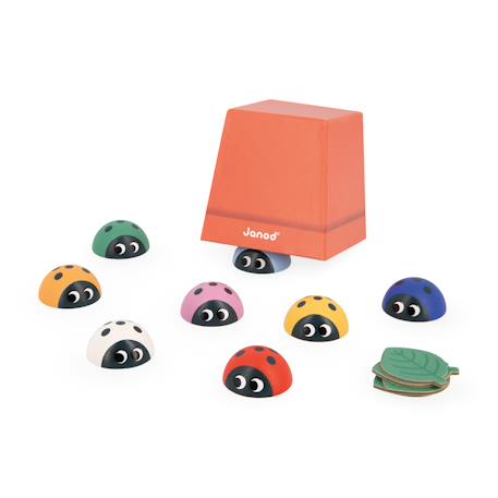 Jeu pédagogique de mémoire, les coccinelle Multicolore 1 - vertbaudet enfant 