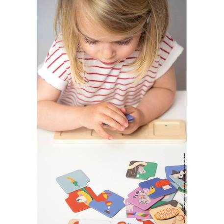 Jeu pédagogique, cartes sequences le jardin Multicolore 2 - vertbaudet enfant 