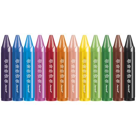 Crayons de cire x12 - colo MULTICOLORE 2 - vertbaudet enfant 