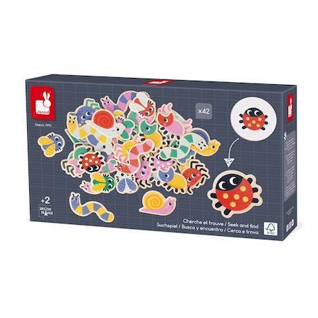Jeu pédagogique cherche et trouve du jardin Multicolore 6 - vertbaudet enfant 