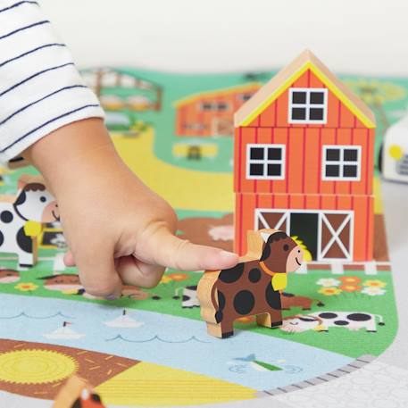 Cubes en bois fsc la campagne, 36 pcs Multicolore 5 - vertbaudet enfant 