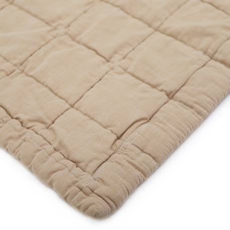 Couverture enfant réversible coton lavé anna Caramel+Sable+Terracotta 5 - vertbaudet enfant 