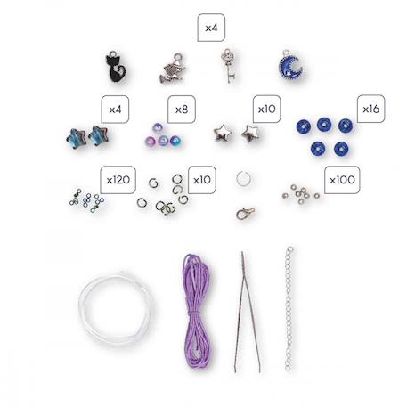 Bijoux à créer, thème magie - magic school MULTICOLORE 3 - vertbaudet enfant 