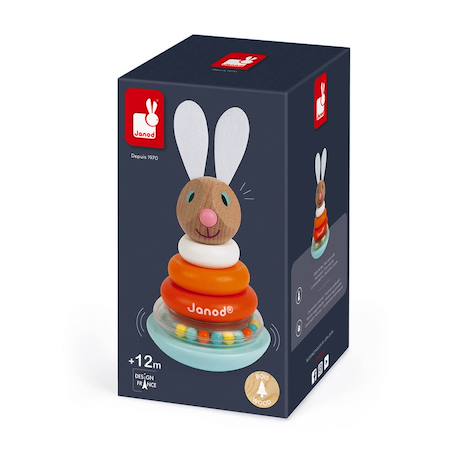 Empilable culbuto lapin janod Multicolore 6 - vertbaudet enfant 