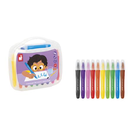 Crayons gel x10 - colo MULTICOLORE 4 - vertbaudet enfant 