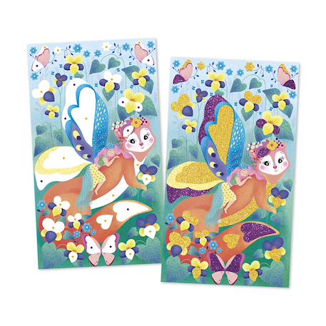 Paillettes 3 tableaux - magic fairies MULTICOLORE 2 - vertbaudet enfant 