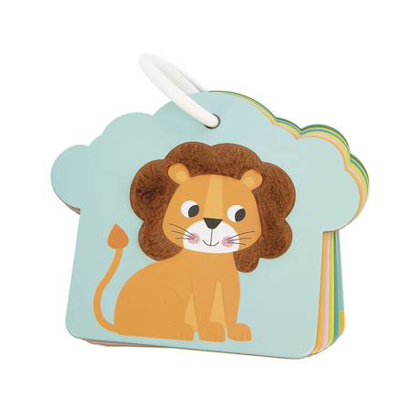 Cartes tactiles la savane en carton Multicolore 1 - vertbaudet enfant 