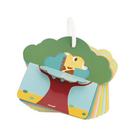 Cartes tactiles la savane en carton Multicolore 2 - vertbaudet enfant 