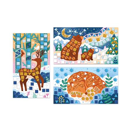 Mosaïques bel hiver MULTICOLORE 2 - vertbaudet enfant 
