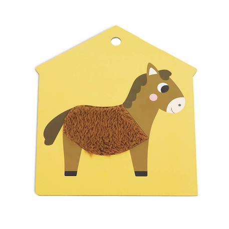 Cartes tactiles la ferme en carton Multicolore 6 - vertbaudet enfant 