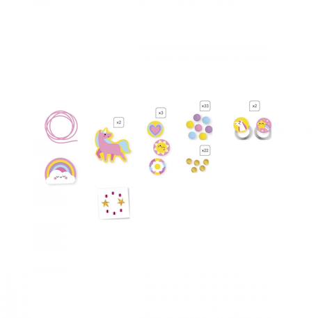 Bijoux en bois à créer - rainbow land MULTICOLORE 4 - vertbaudet enfant 
