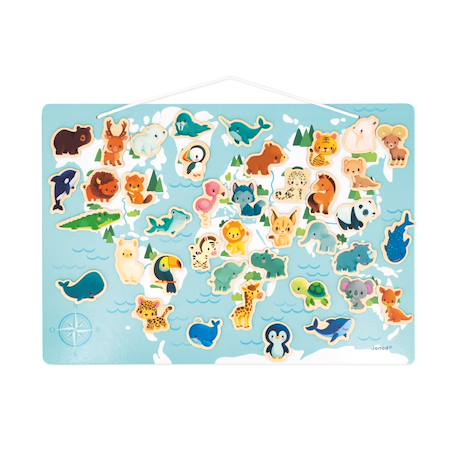 Puzzle éducatif magnétique les minikids Multicolore 1 - vertbaudet enfant 