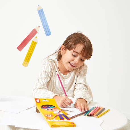 Crayons effaçables x12 - colo MULTICOLORE 5 - vertbaudet enfant 