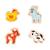 4 puzzles evolutifs en bois ferme 2 à 5 pcs Multicolore 1 - vertbaudet enfant 