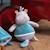 Boîte à musique bebe bamboo - hippopotame - 26 cm Gris 3 - vertbaudet enfant 