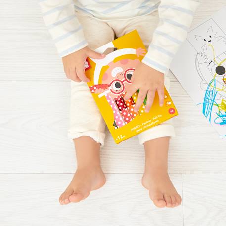 Feutres jumbo x8 - colo MULTICOLORE 3 - vertbaudet enfant 