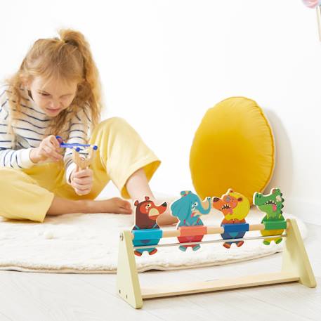 Touche...renverse en bois fsc - applepop Multicouleur 5 - vertbaudet enfant 