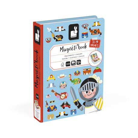Magnéti'book déguisements garçon, 36 magnets Bleu 1 - vertbaudet enfant 