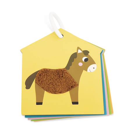 Cartes tactiles la ferme en carton Multicolore 1 - vertbaudet enfant 