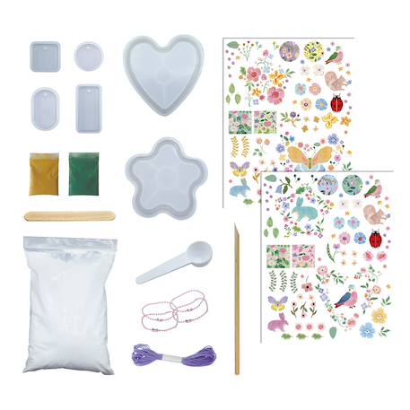 Moulage de décos le jardin fleuri MULTICOLORE 3 - vertbaudet enfant 