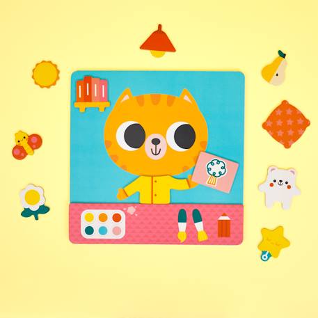 Jeu éducatif, ¨le petit chat des rituels Multicolore 1 - vertbaudet enfant 