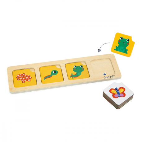Jeu pédagogique, cartes sequences le jardin Multicolore 1 - vertbaudet enfant 