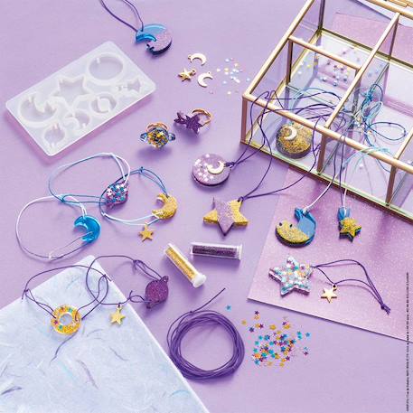 Bijoux en résine galaxy à creer MULTICOLORE 4 - vertbaudet enfant 