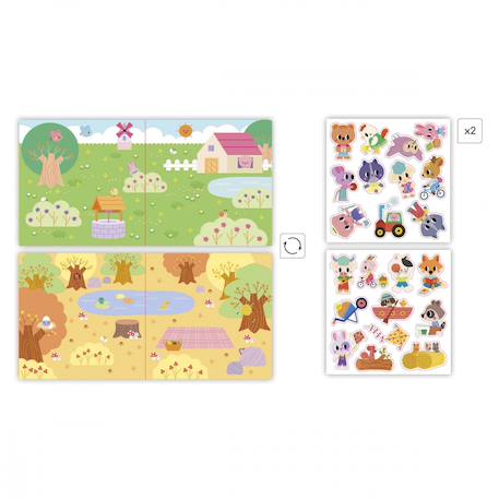 Stickers épais et repositionnables MULTICOLORE 5 - vertbaudet enfant 