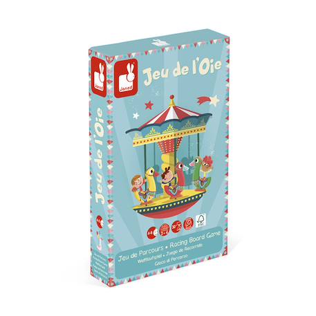 Jeu de l'oie carrousel Bleu 1 - vertbaudet enfant 