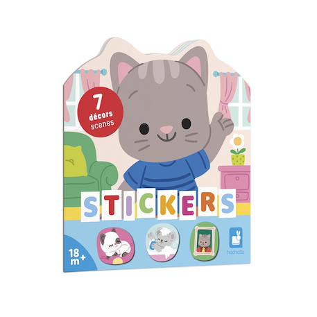 Cahier de stickers la maison MULTICOLORE 1 - vertbaudet enfant 