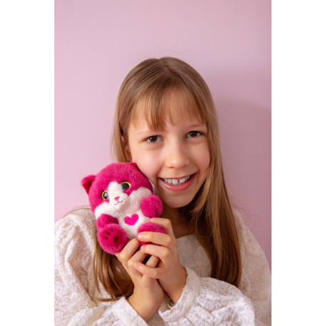 Peluche - peluche chat berry rose framboise cutydoos love - 13 cm Rose 6 - vertbaudet enfant 