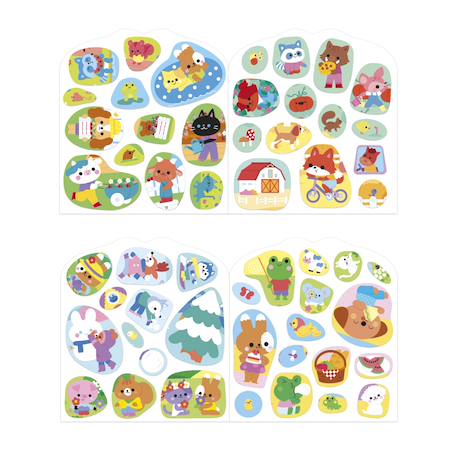 Gommettes - cahier de stickers la campagne MULTICOLORE 4 - vertbaudet enfant 