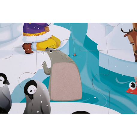Puzzle tactile la banquise 20 pièces Multicolore 3 - vertbaudet enfant 