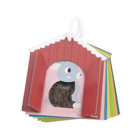 Cartes tactiles la ferme en carton Multicolore 3 - vertbaudet enfant 