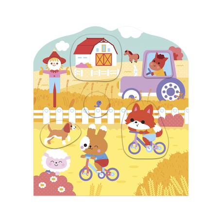 Gommettes - cahier de stickers la campagne MULTICOLORE 5 - vertbaudet enfant 
