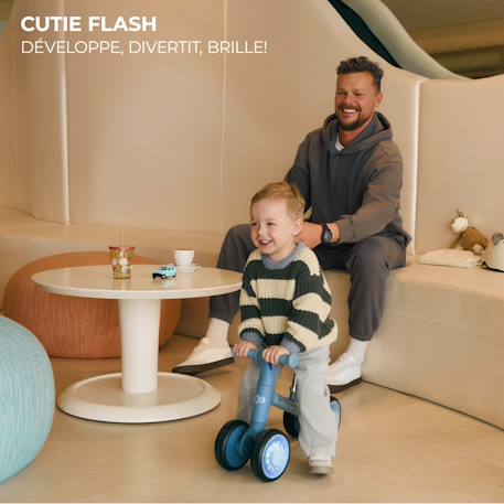 Draisienne enfant roues led dès 2 ans Beige+Bleu+Rose+Vert 18 - vertbaudet enfant 