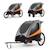 Remorque vélo enfant 3 en 1 convertible fonctions poussette et jogger Bleu+Orange 7 - vertbaudet enfant 