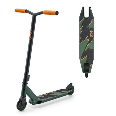 Trottinette Freestyle Kinderkraft SOLIS avec Roulements ABEC-9, Roues PU 100 mm, Guidon en Y, Frein Arrière et Cadre Robuste Noir+Rose+Vert 13 - vertbaudet enfant 