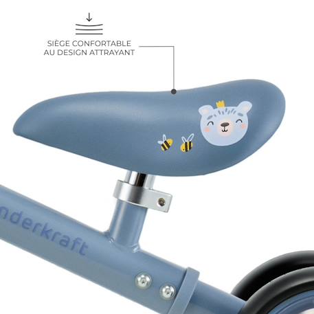 Draisienne enfant roues led dès 2 ans Beige+Bleu+Rose+Vert 10 - vertbaudet enfant 