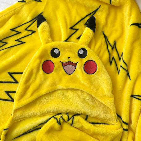 Plaid polaire imprimé toucher doux, pokemon eclair Jaune 2 - vertbaudet enfant 