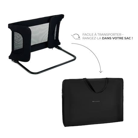 Barrière de Lit GUARD & DREAM Pliable avec Hauteur Réglable, Filet Aéré et Sac de Transport Inclus Noir 4 - vertbaudet enfant 