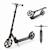 Trottinette Pliable Kinderkraft FREELY avec Guidon Réglable, Roues PU 20 cm, Roulements ABEC-7 et Suspension Avant Beige+Noir+Rose 1 - vertbaudet enfant 